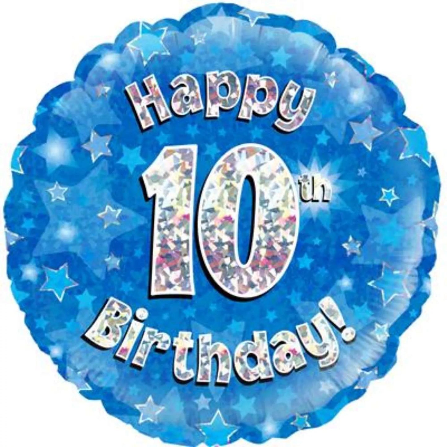 10th Birthday Round Foil helium balloon