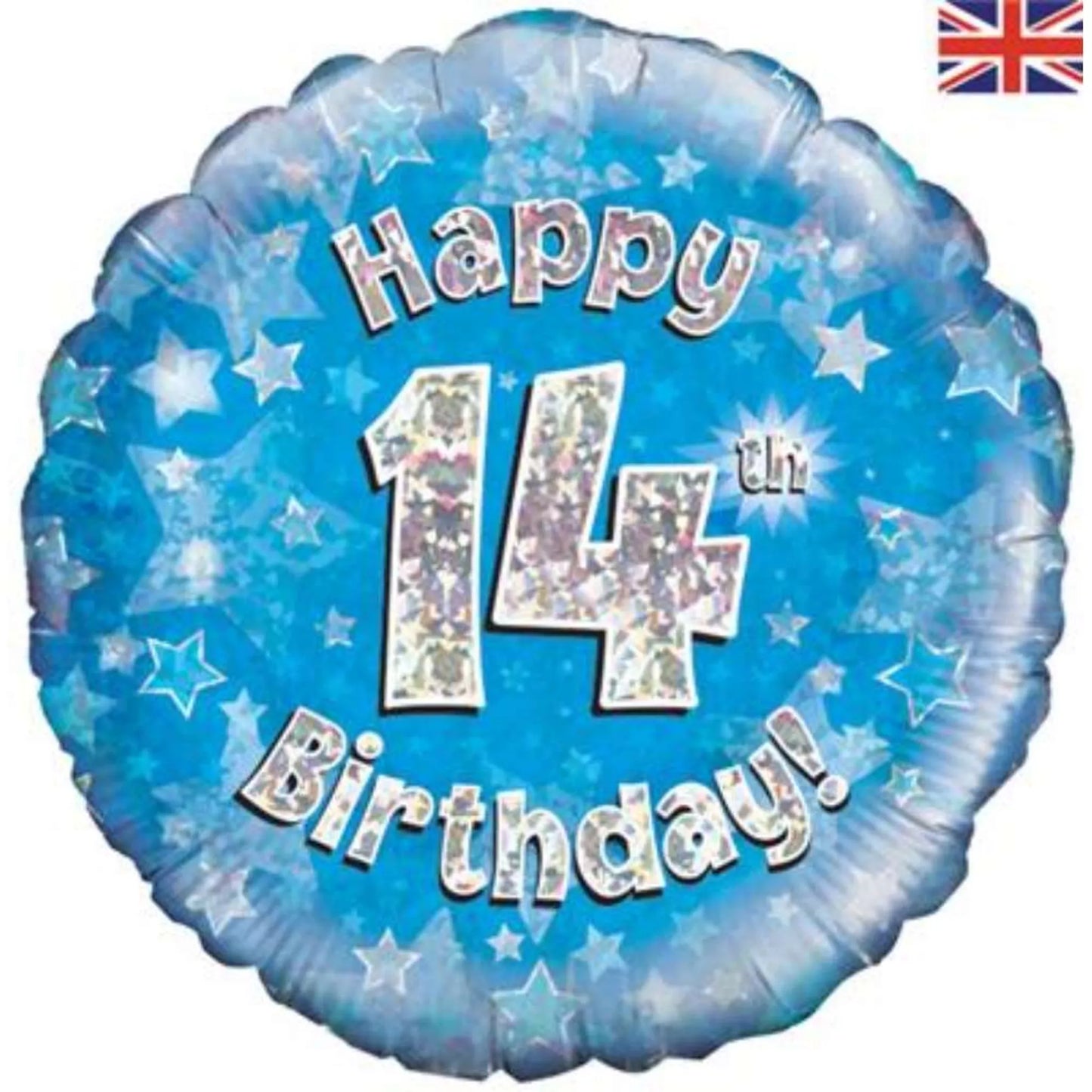 14th Birthday Round Foil Helium Balloon