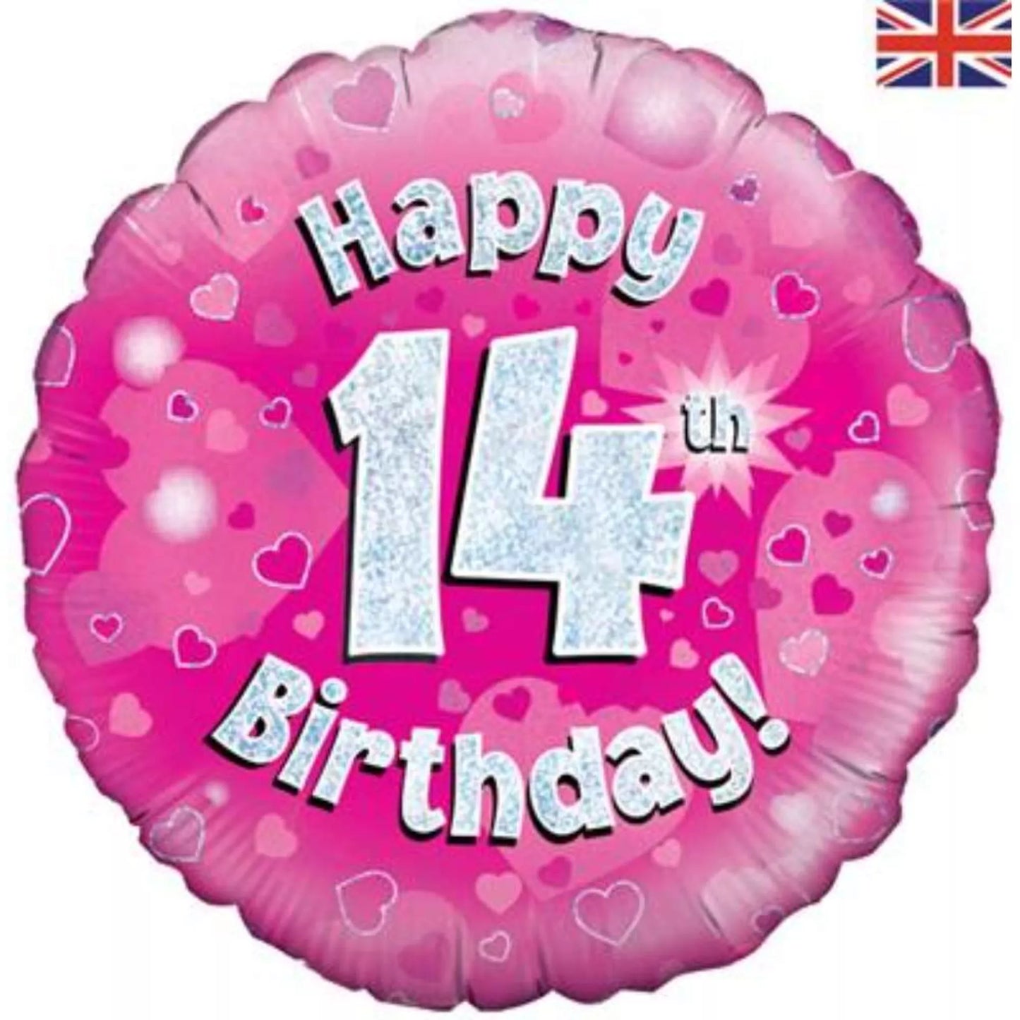 14th Birthday Round Foil Helium Balloon