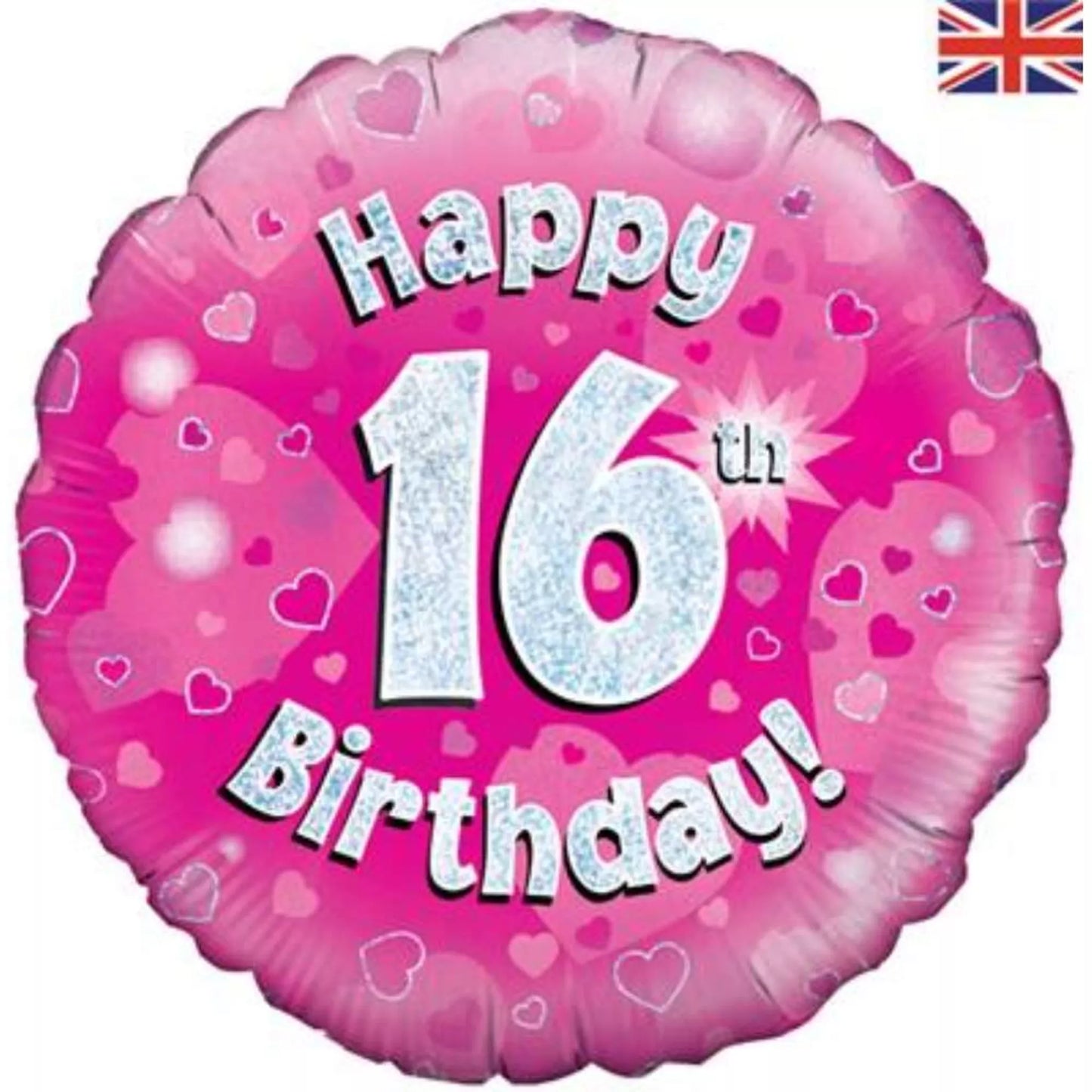 16th Birthday Round Foil Helium Balloon