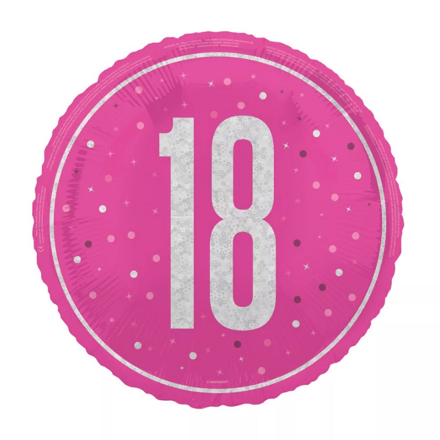 18th Birthday Round Foil Helium Balloon