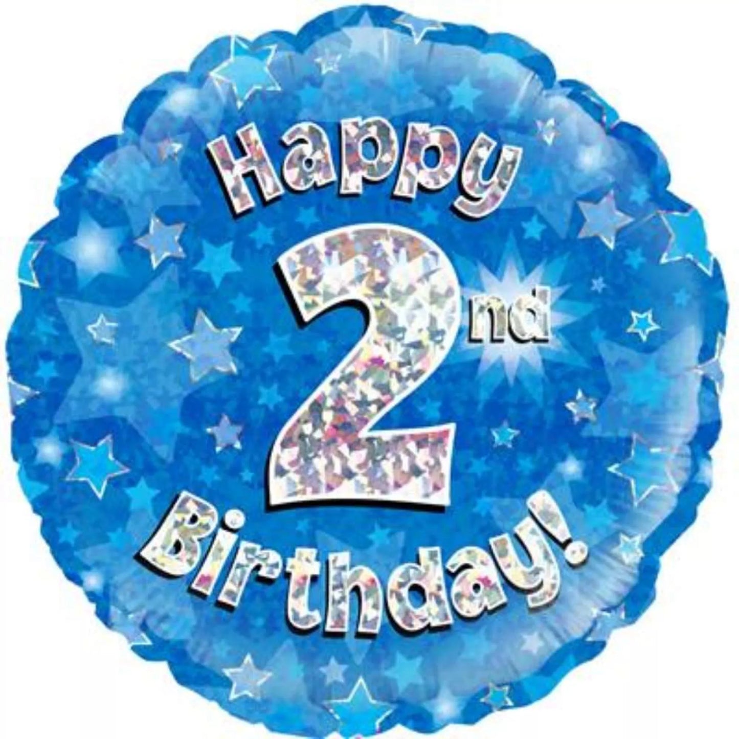 2nd Birthday Round Foil Helium Balloon