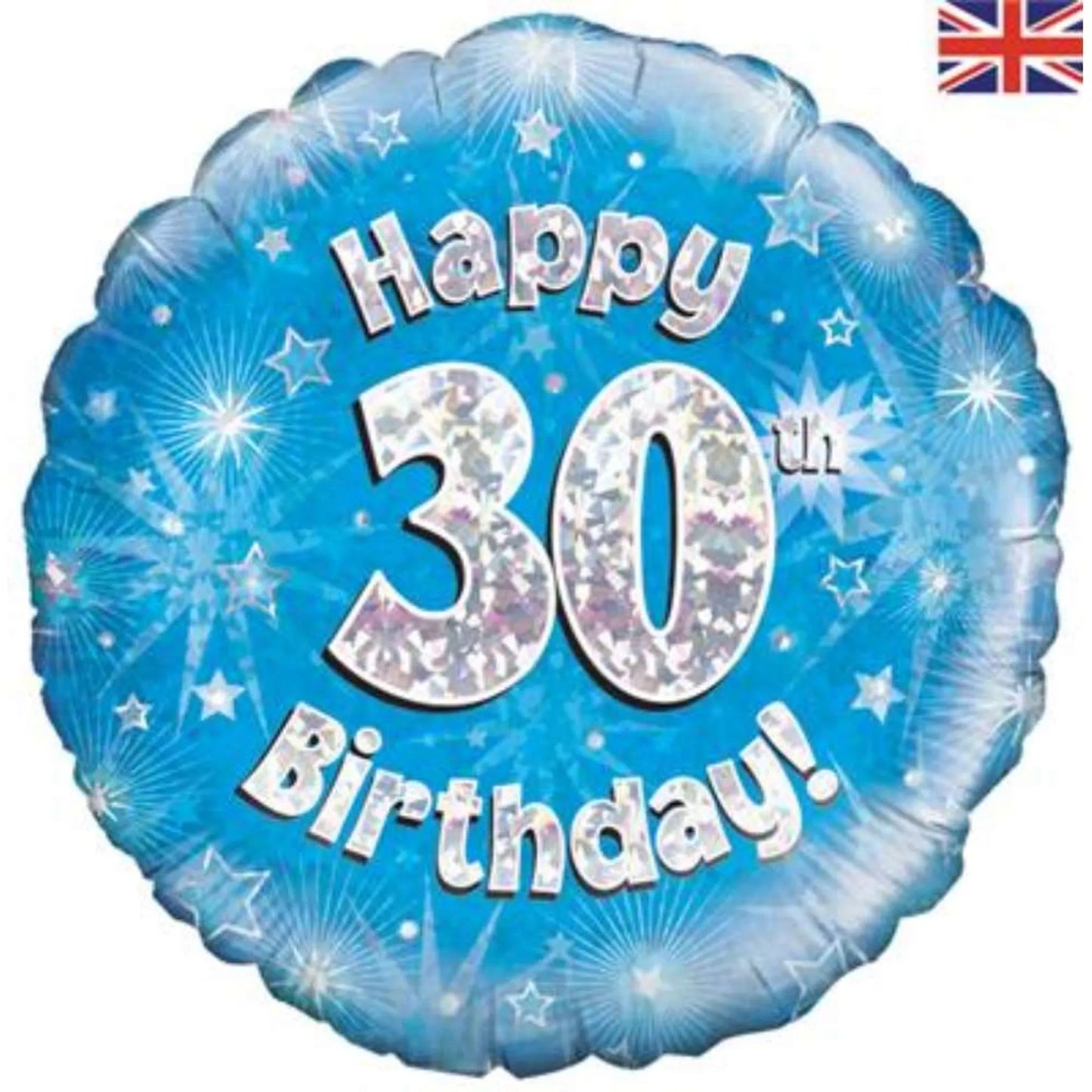 30th Birthday Round Foil Helium Balloon