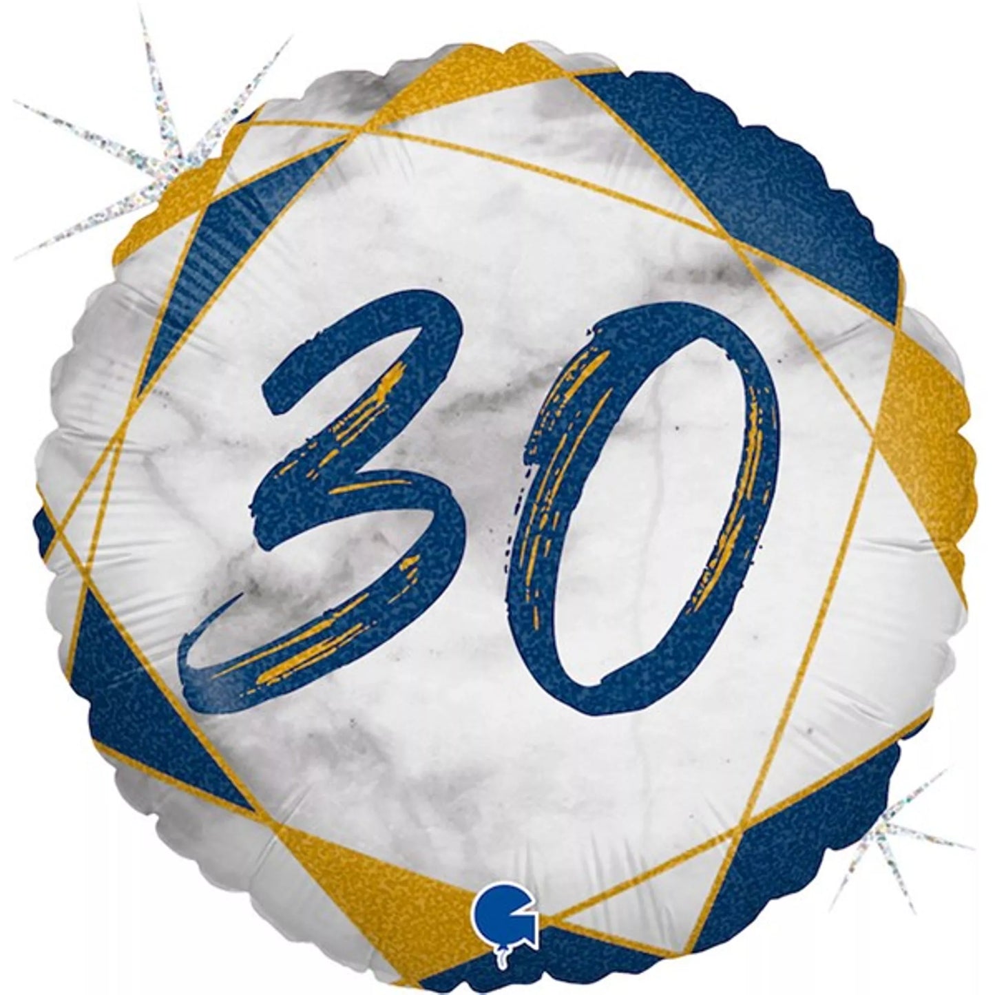 30th Birthday Round Foil Helium Balloon