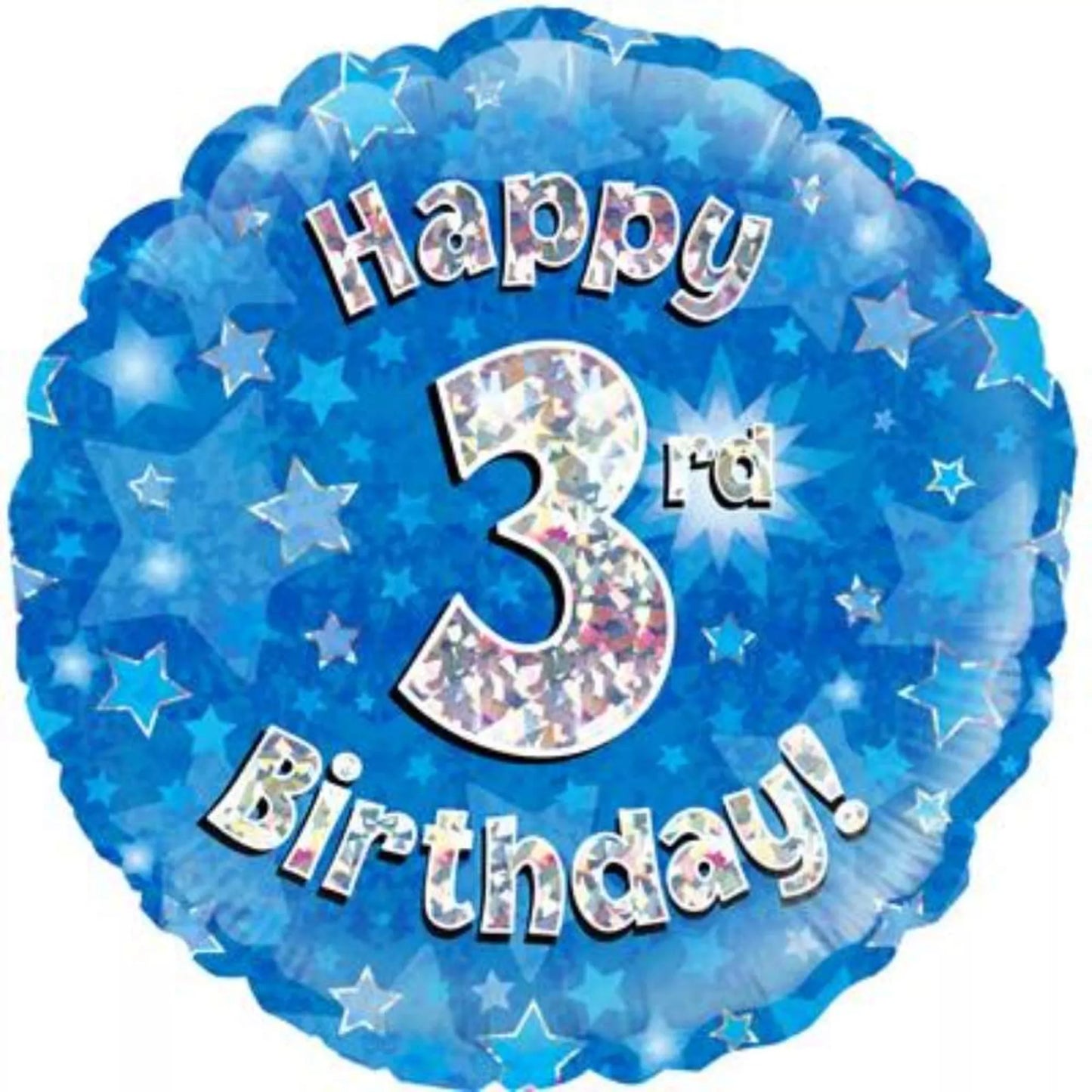3rd Birthday Round Foil Helium Balloon