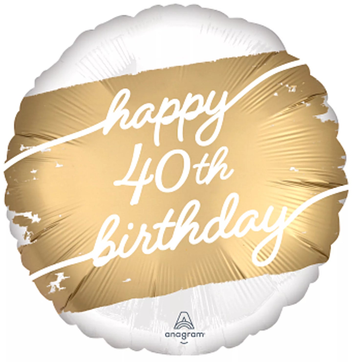 40th Birthday Round Foil Helium Balloon