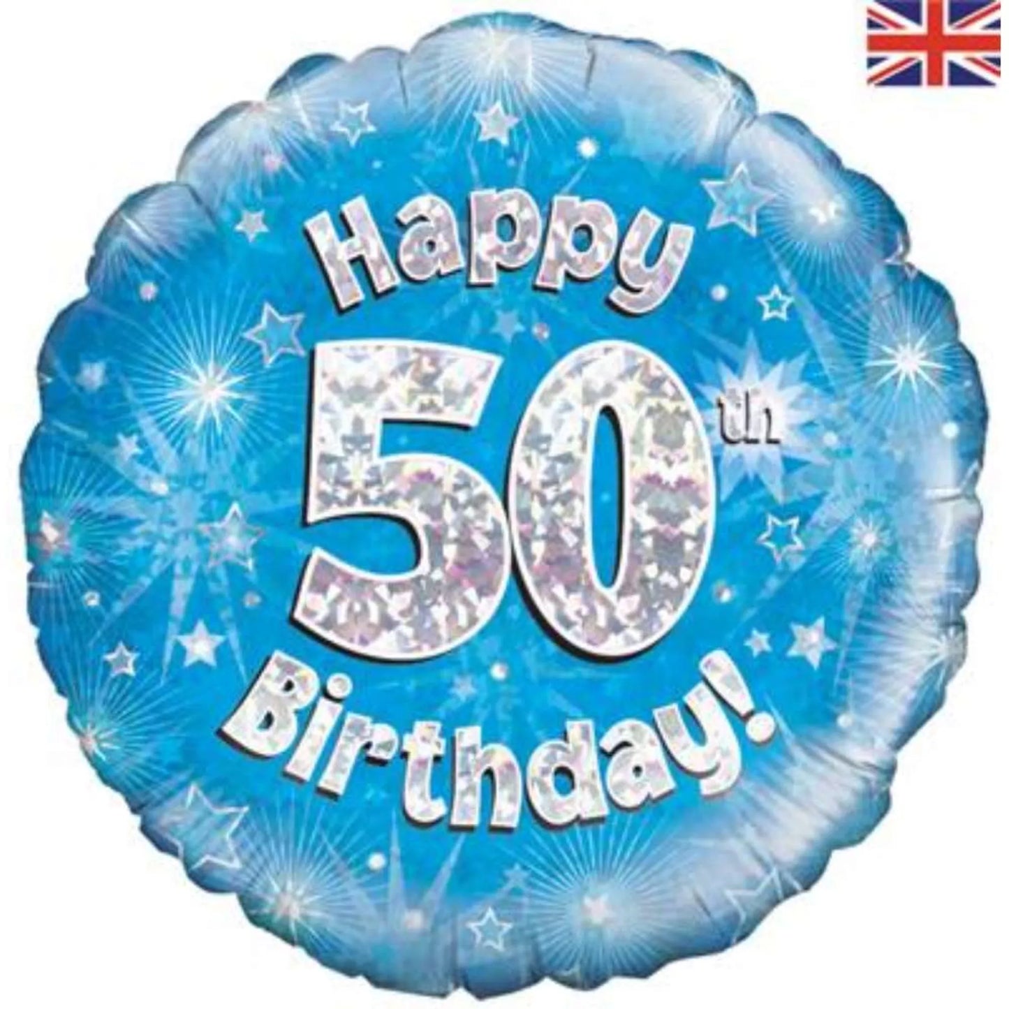50th Birthday Round foil Helium Balloon