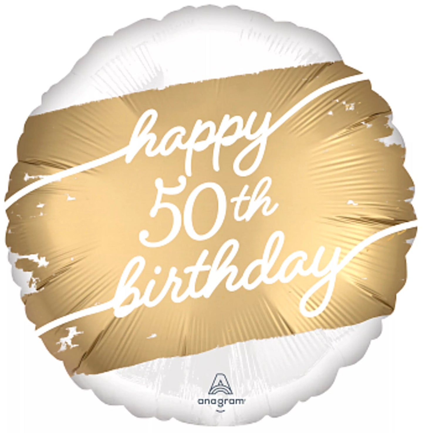 50th Birthday Round foil Helium Balloon