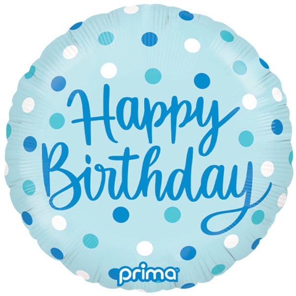 Pink or Blue Happy Birthday Helium Balloon