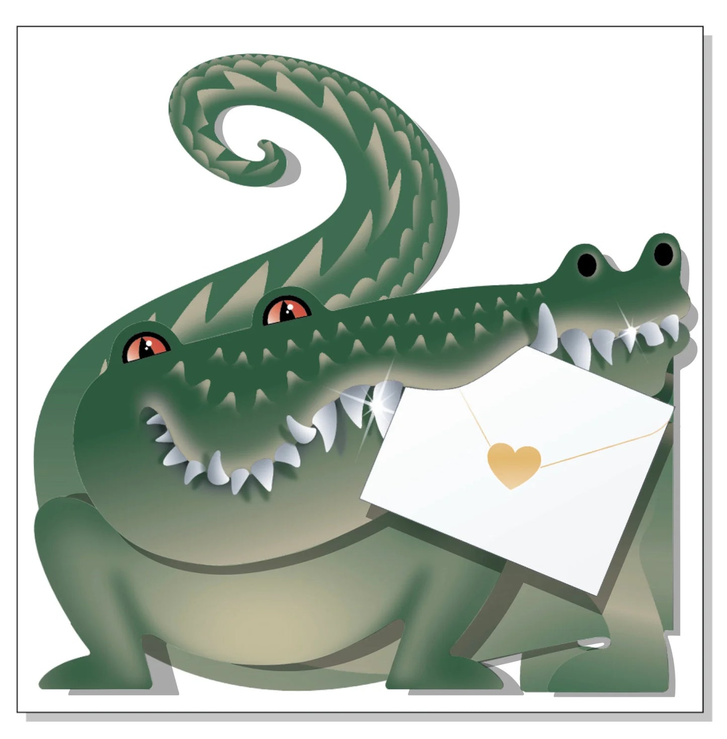 Special Delivery Card Harry the Crocodile 3D