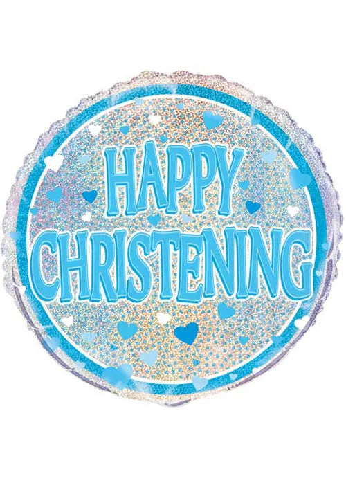 Boy Christening Foil Helium Balloon (choice of designs)