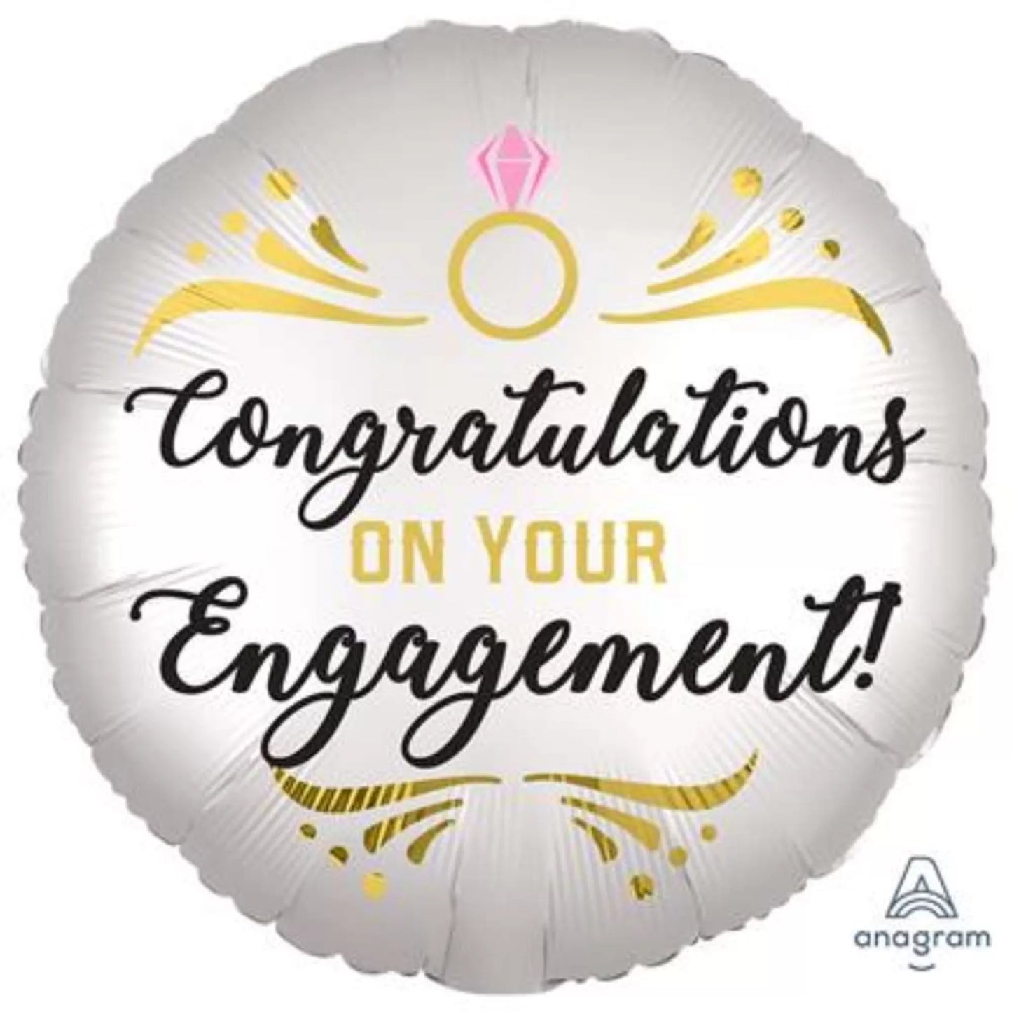 Engagement Foil Helium balloon (choice of designs)