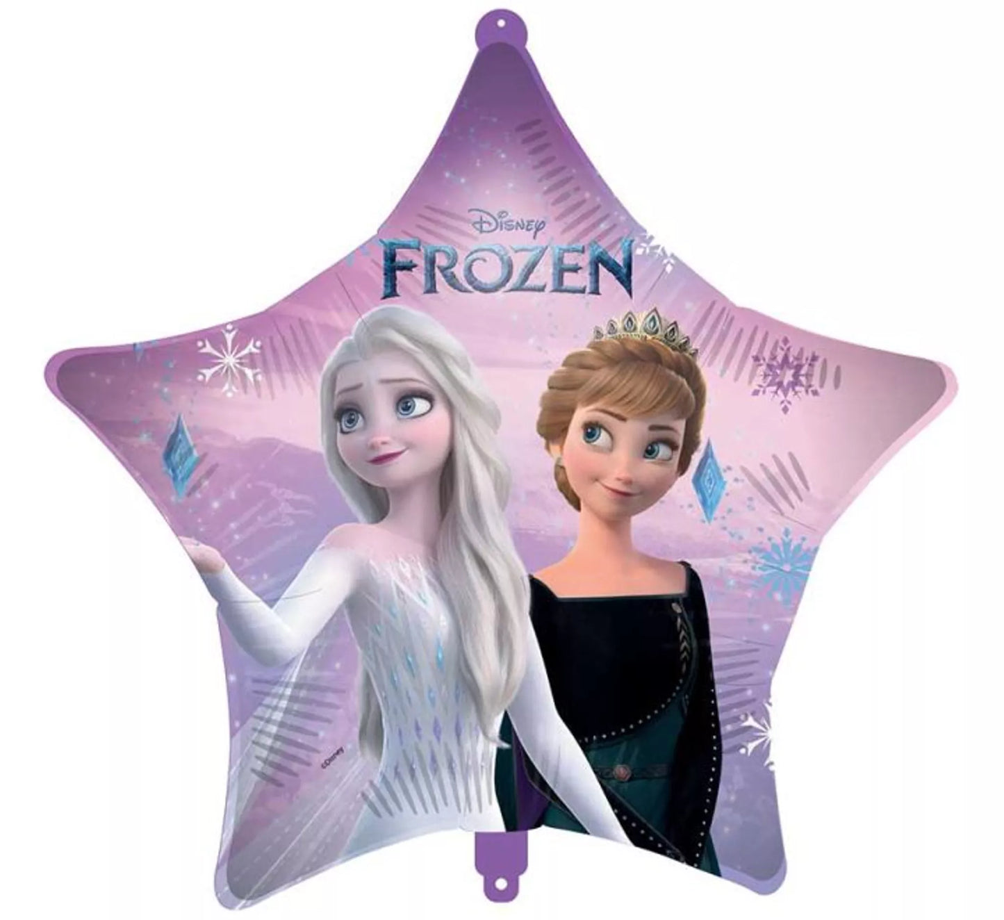 Frozen Star Foil Helium Balloon
