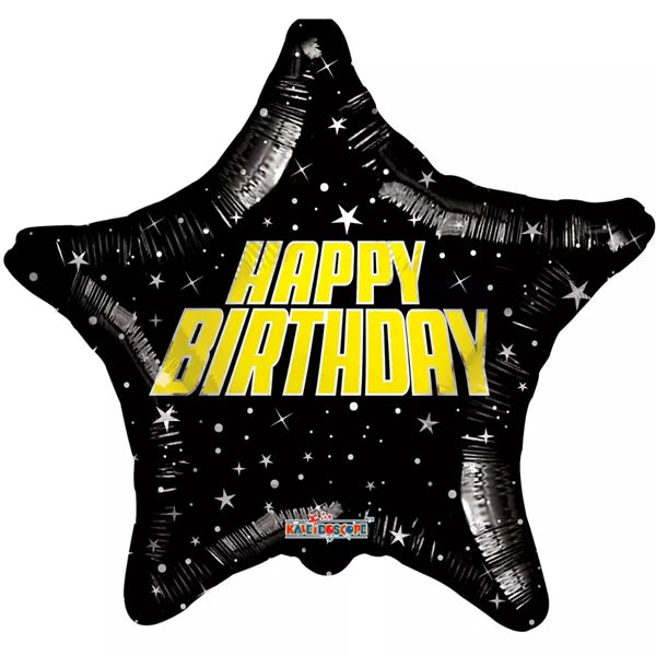 Space Themed Happy Birthday Foil Helium Balloon
