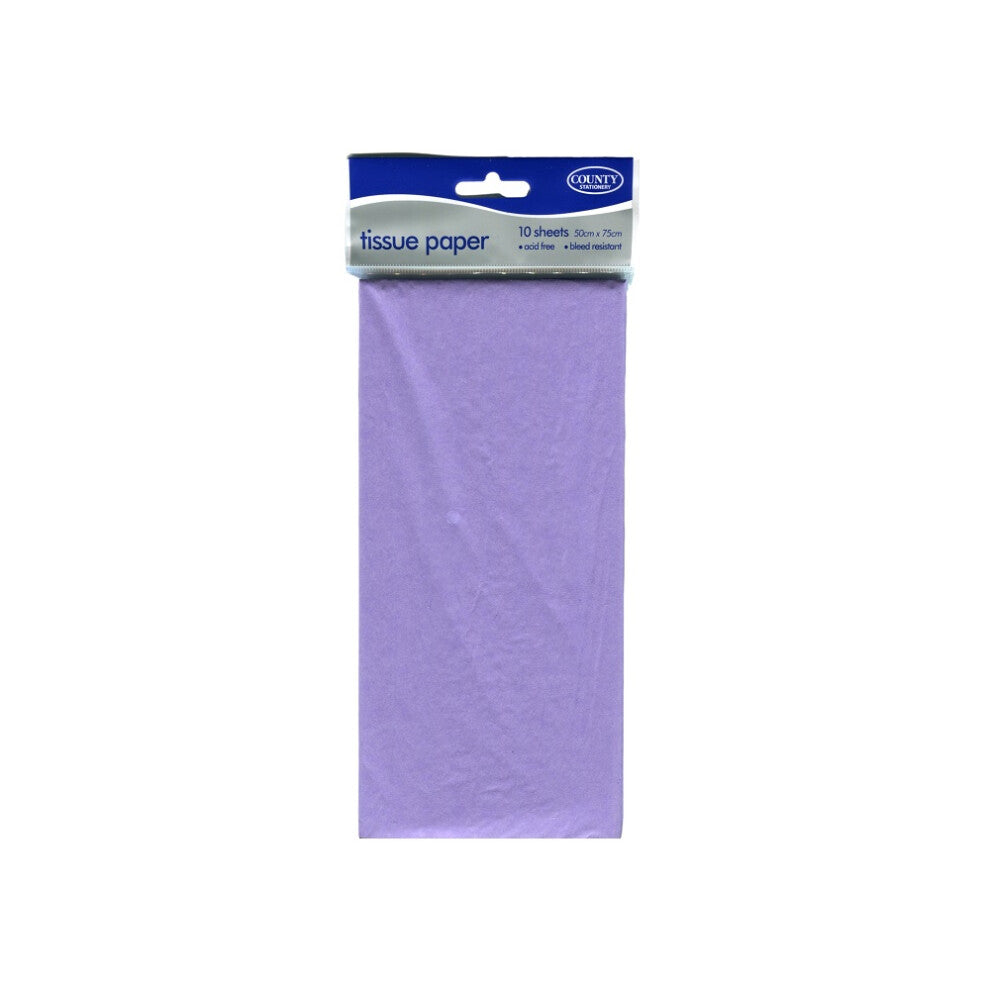 Tissue Paper pack of 10 sheets of one colour
