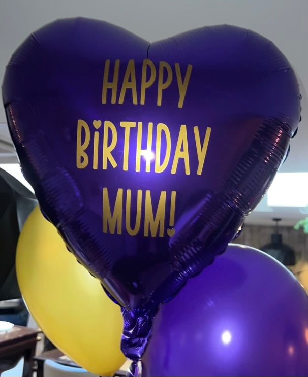 Heart shaped 18" foil balloons