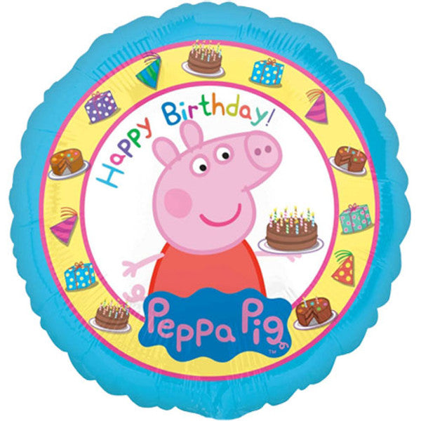 Peppa Pig Happy Birthday Foil Helium Balloon