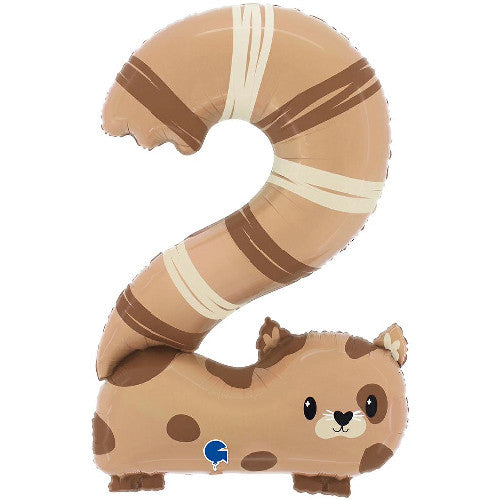 Giant Number Animal Number Balloon 1-6