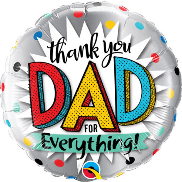 Fathers Day Foil Helium Balloons (choice of designs)