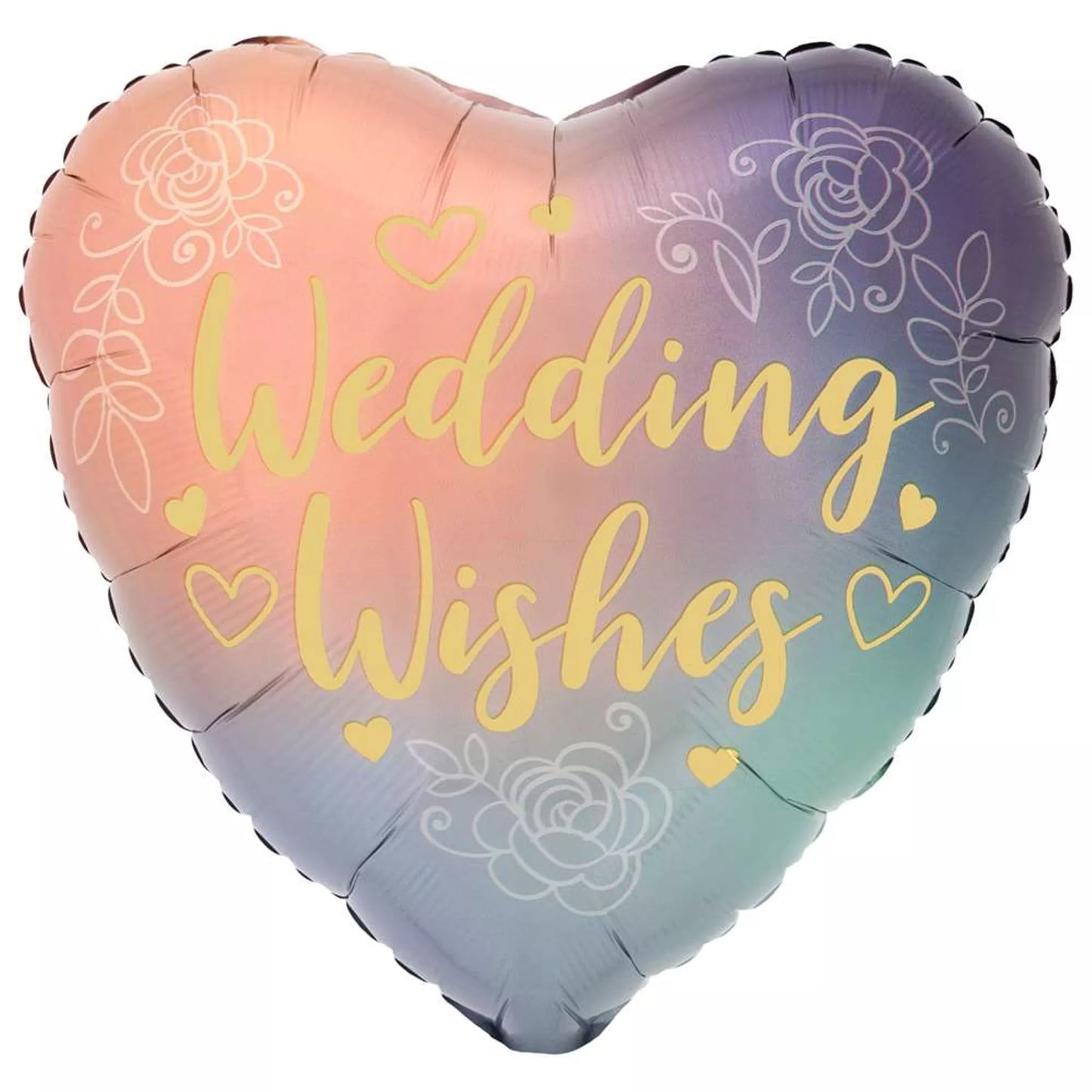 Wedding Foil Helium Balloon (choice of designs)