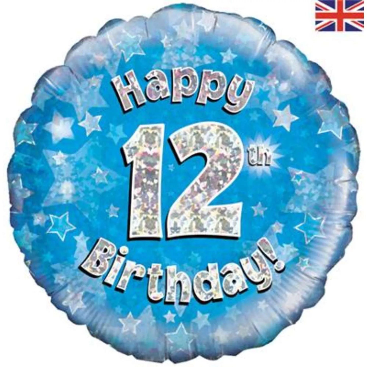 12th Birthday Round Foil Helium Balloon