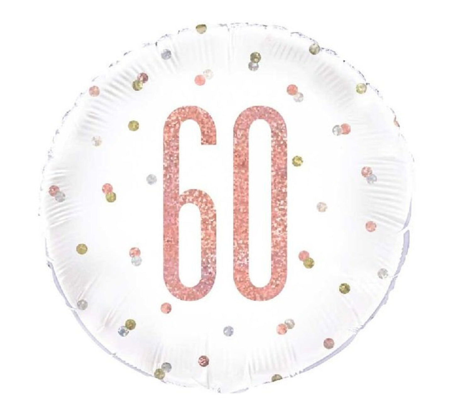 60th Birthday Round Foil Helium Balloon