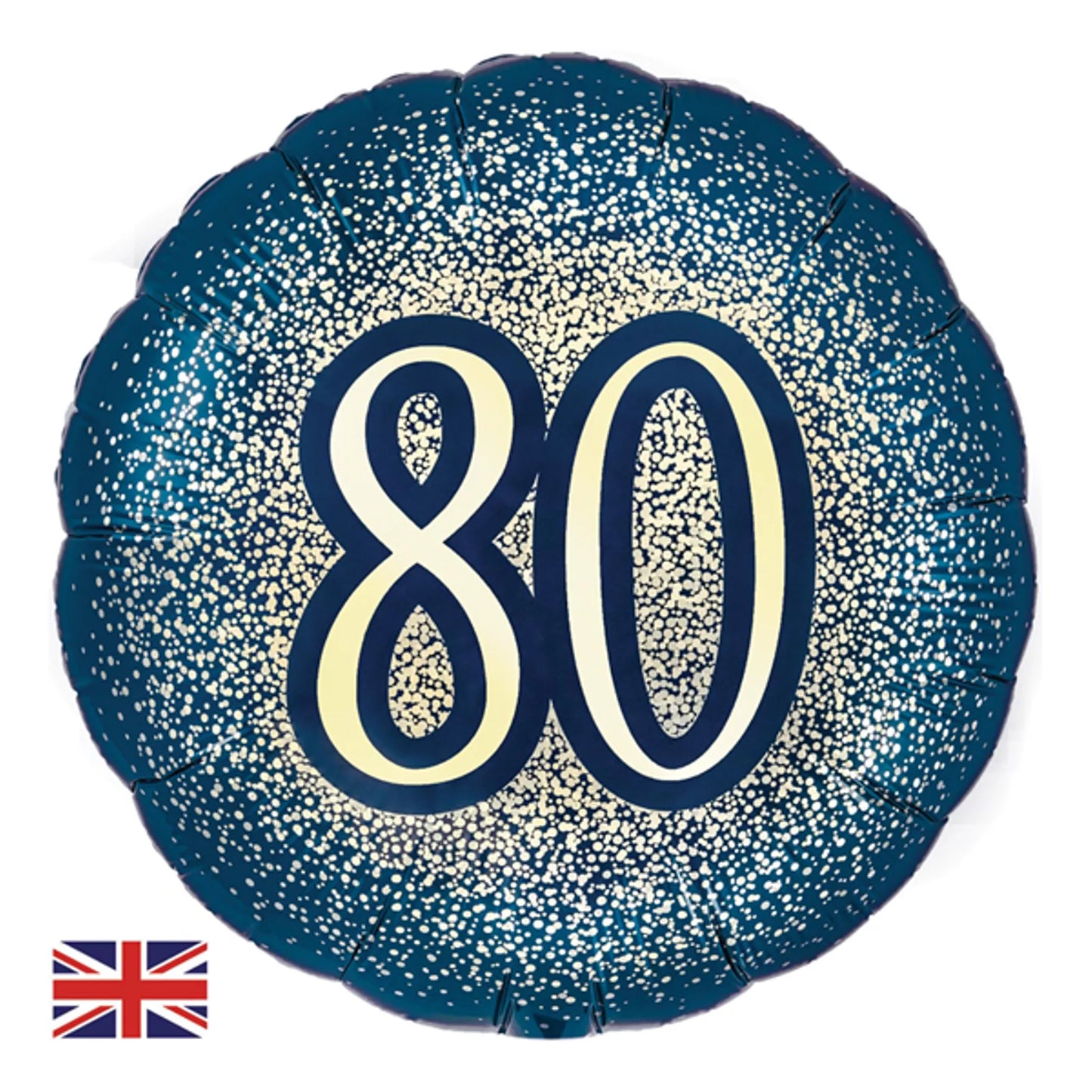 80th Birthday Round Foil Helium Balloon