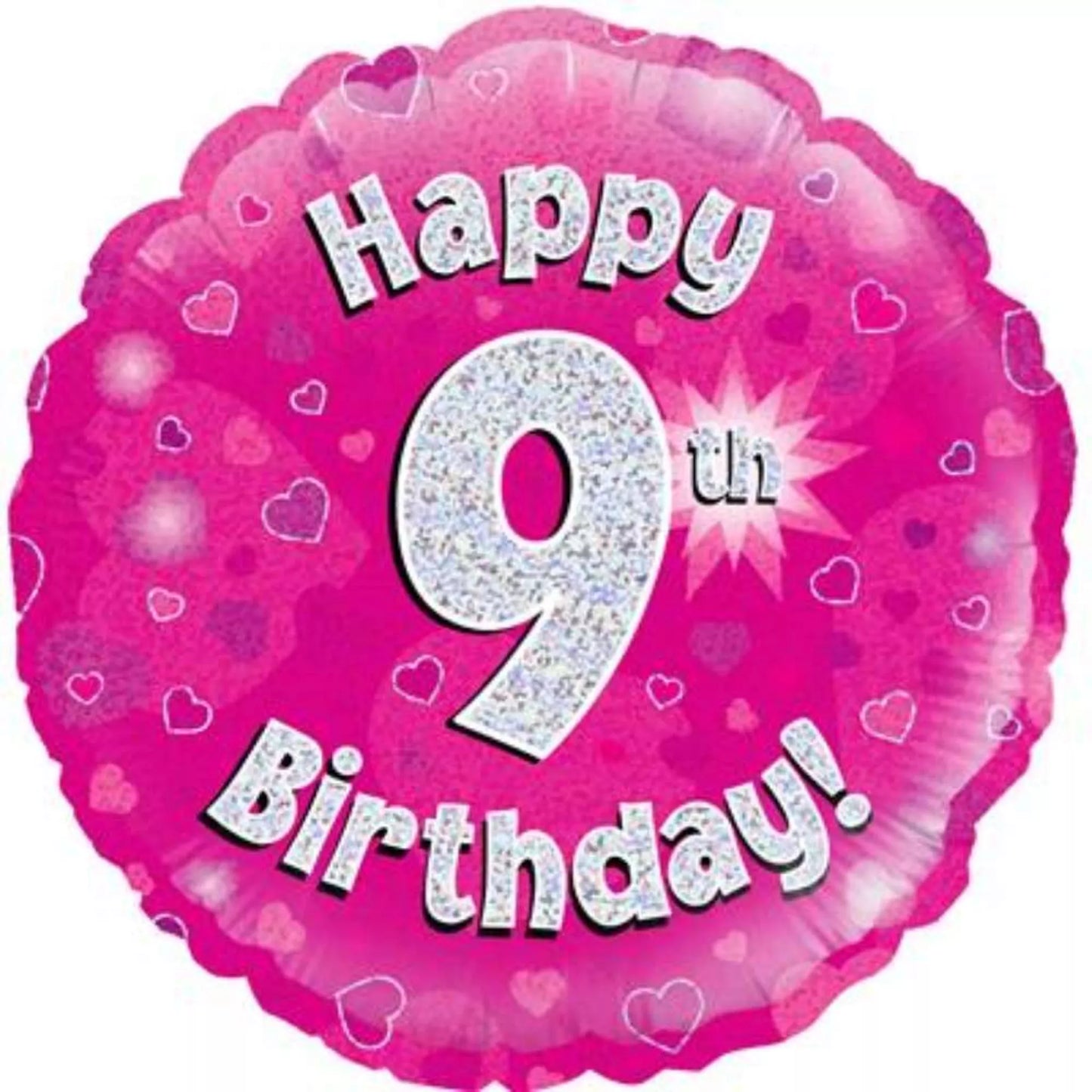9th Birthday Round Foil Balloon