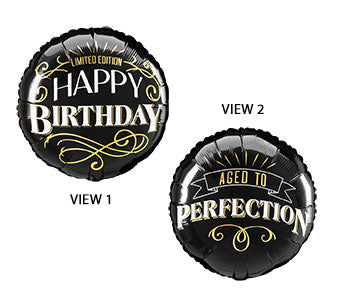 Aged to Perfection Foil Helium Birthday Balloon