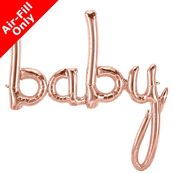 Rose Gold "baby" Balloon Banner