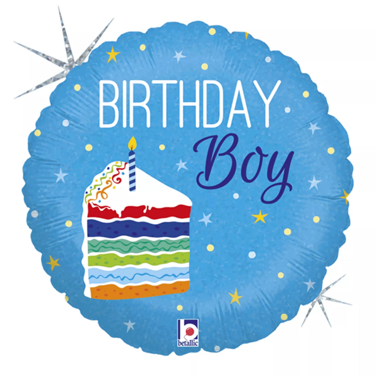 Birthday Boy Foil Helium Balloon (choice of designs)