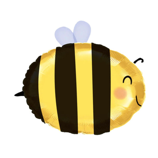 Bee shaped foil helium balloon