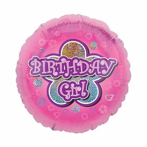 Birthday Girl Foil Helium Balloon (choice of designs)
