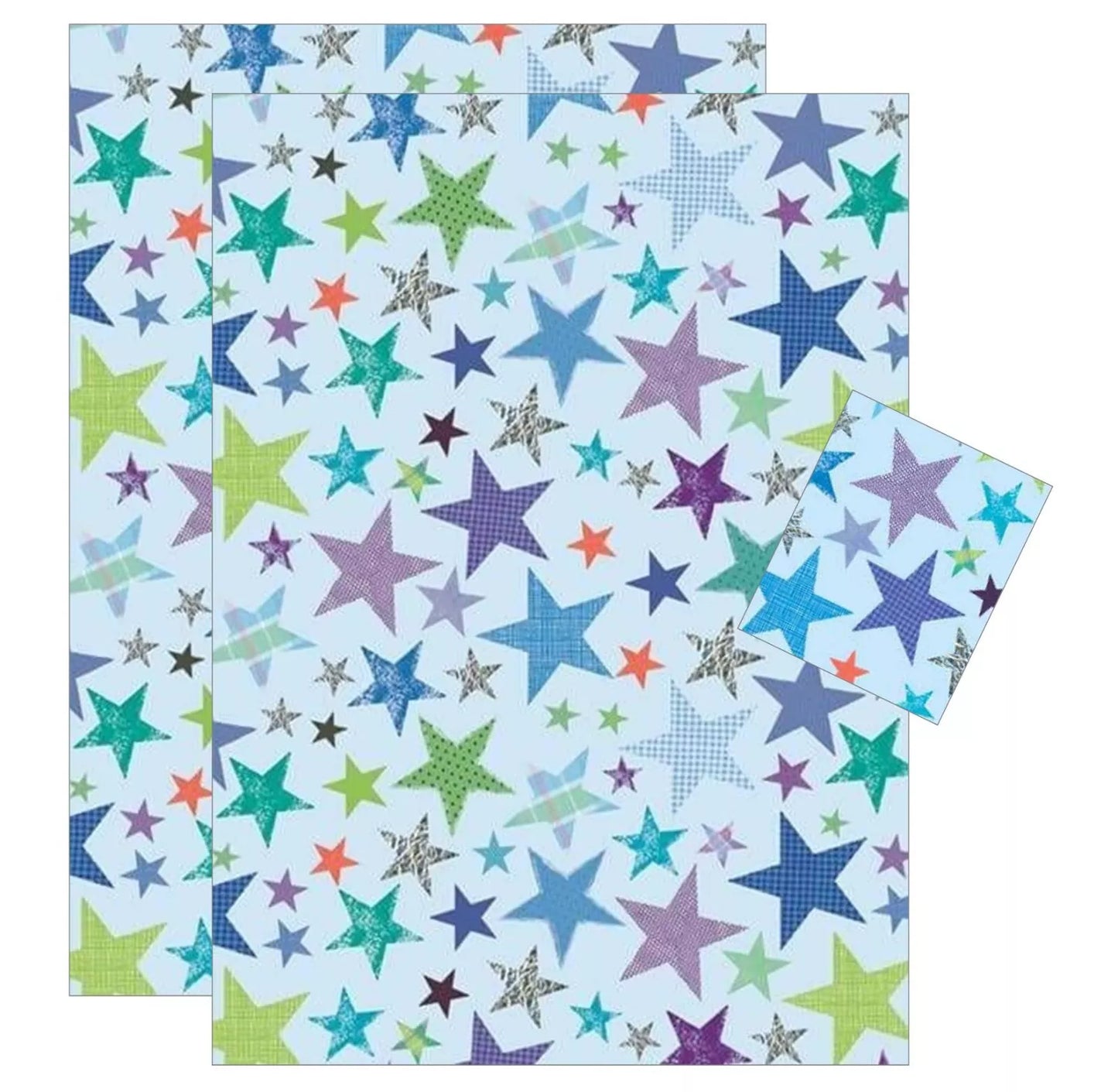 2 Sheets of Gift Wrap & 2 Tags (choice of designs)