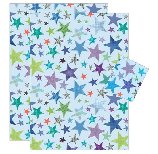 2 Sheets of Gift Wrap & 2 Tags (choice of designs)