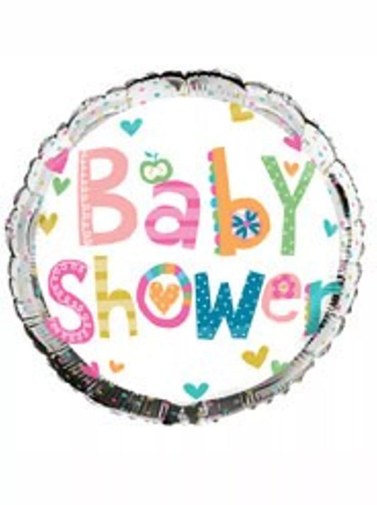 Colourful Baby Shower Foil Helium Balloon