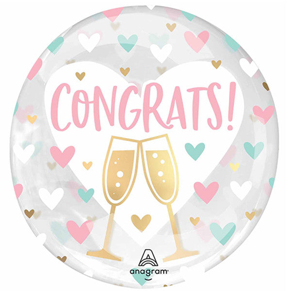 Congratulation Foil Helium Balloon (choice of designs)