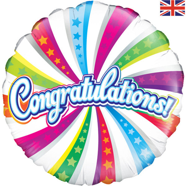 Congratulation Foil Helium Balloon (choice of designs)