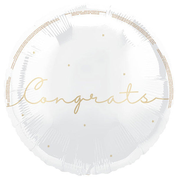 Congratulation Foil Helium Balloon (choice of designs)