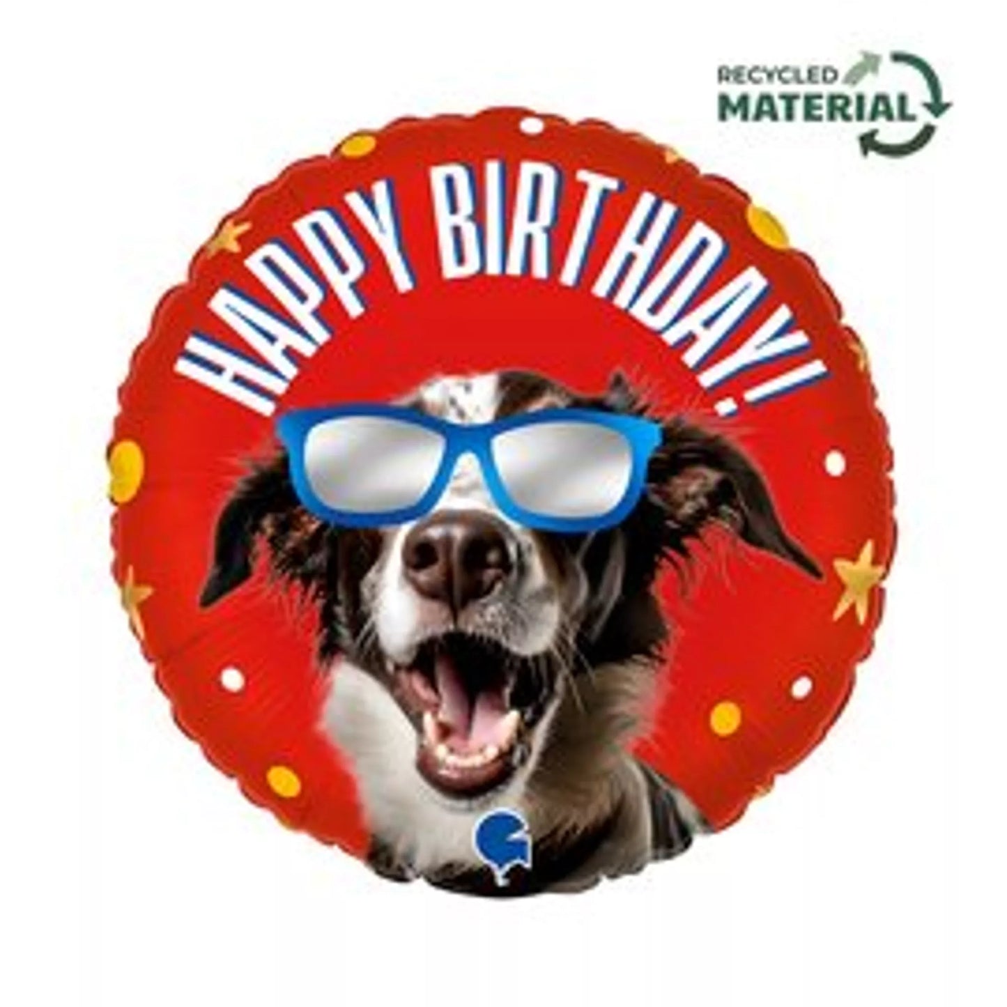 Happy Birthday Cool Dog Foil Helium balloon