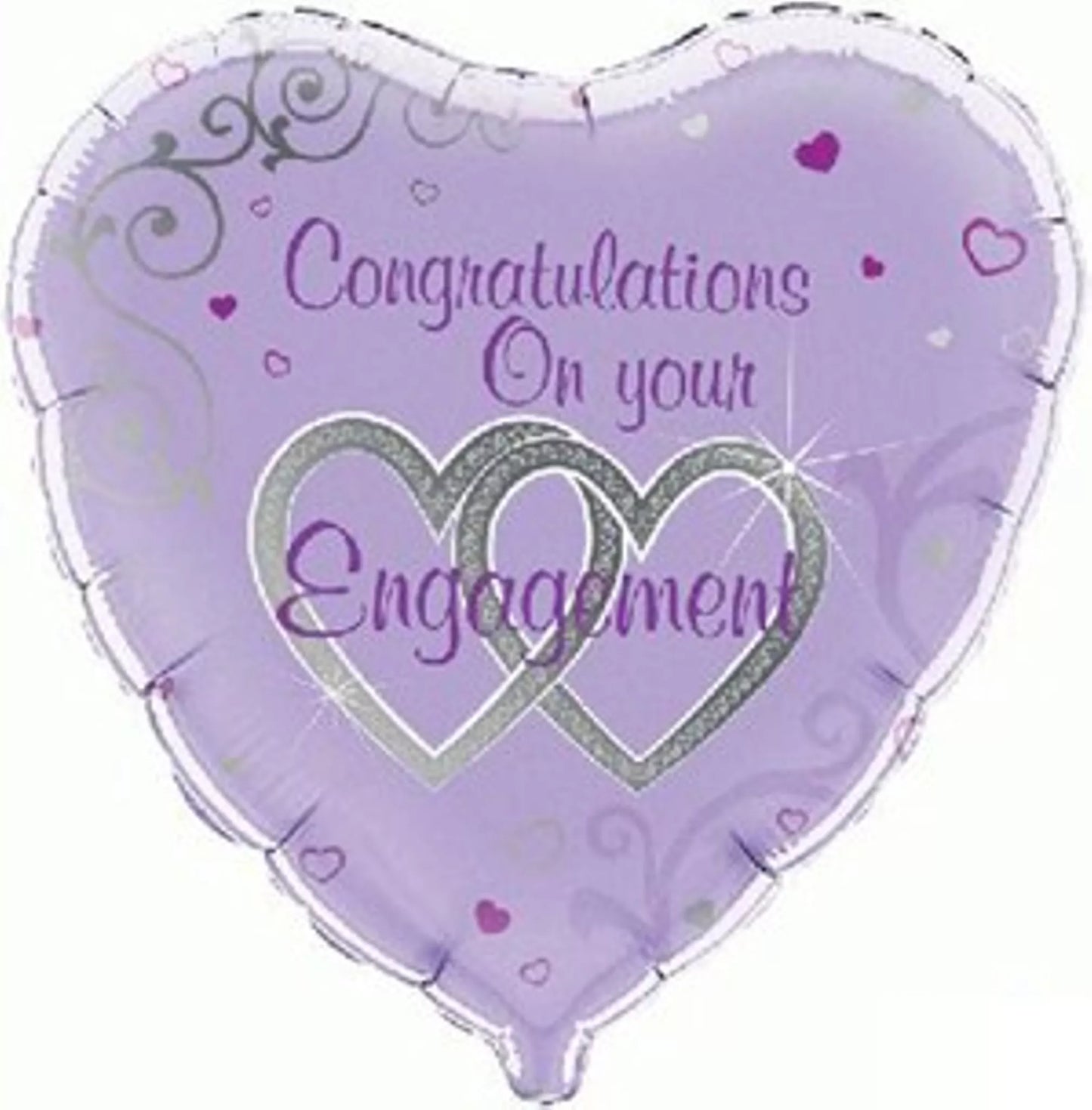 Engagement Foil Helium balloon (choice of designs)