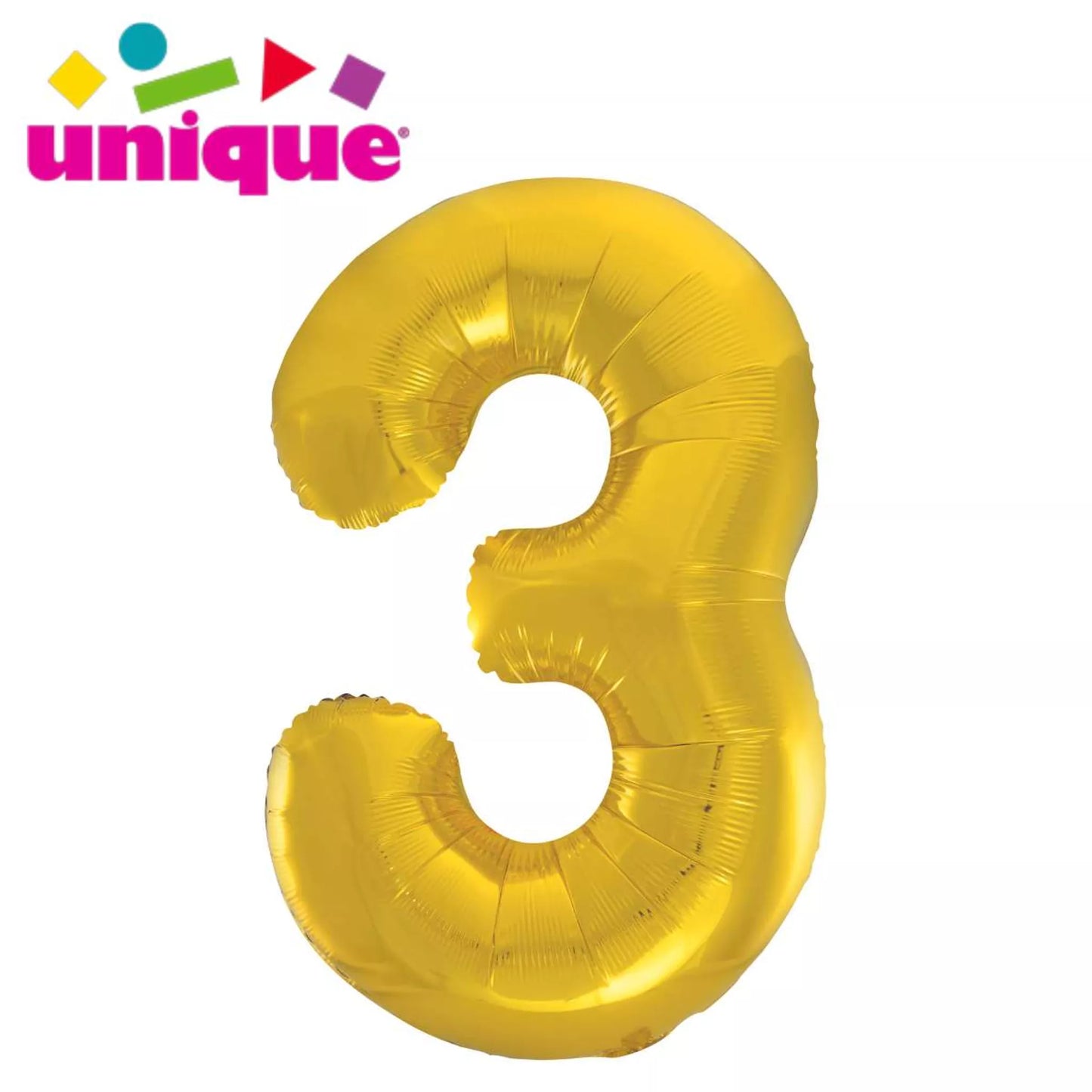 34" Foil Number Balloon (choice of colours)