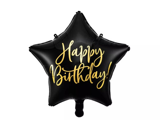 Happy Birthday Star Balloon (choice of colours)
