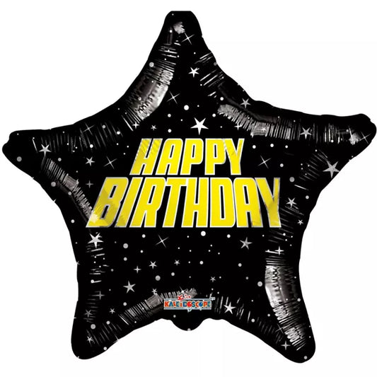 Space Themed Happy Birthday Foil Helium Balloon