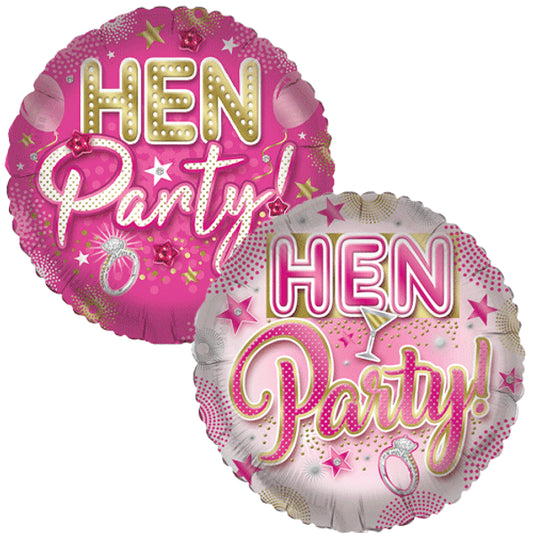 Hen Party Foil Helium Balloon (choice of designs)
