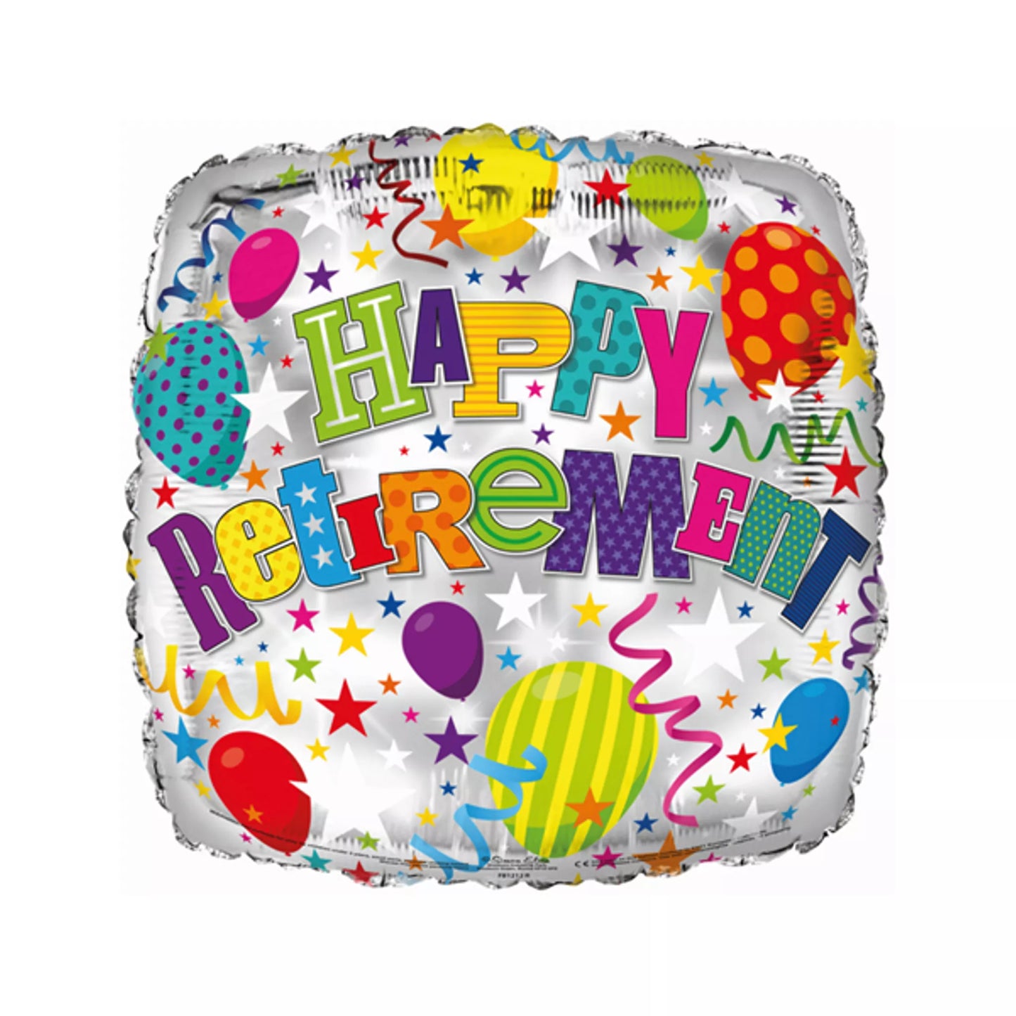 Happy Retirement Foil Helium balloon (choice of designs)