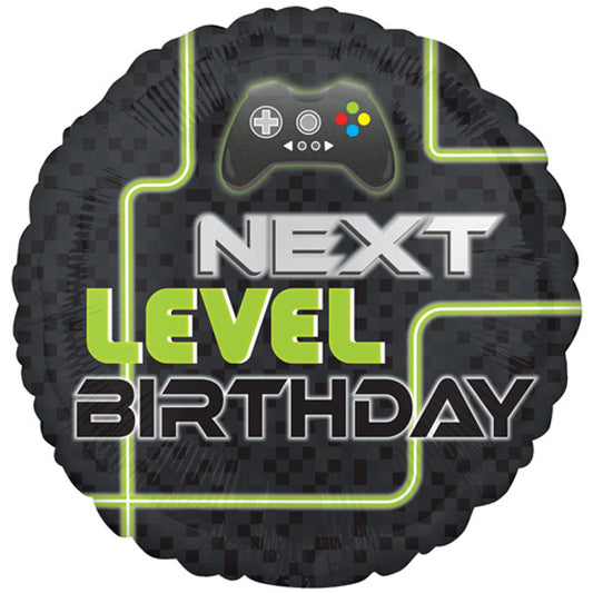 Gaming Next Level Birthday Helium Balloon