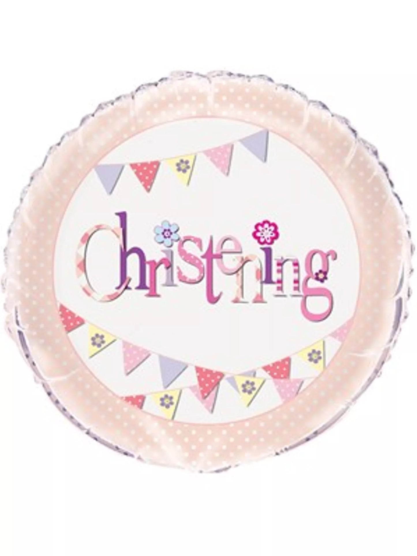 Girl christening Foil helium Balloon (choice of designs)
