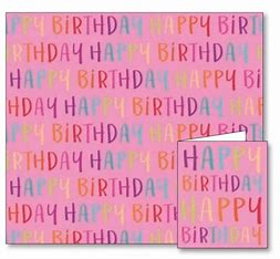 2 Sheets of Gift Wrap & 2 Tags (choice of designs)