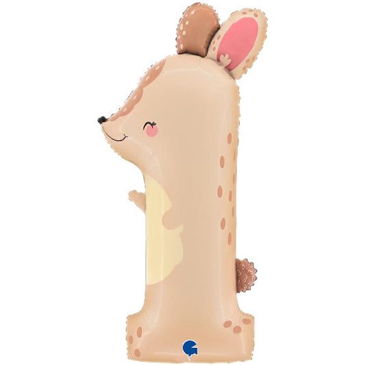 Giant Number Animal Number Balloon 1-6